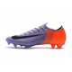 Nouveau Crampons de Football Nike Mercurial Vapor XII Elite FG Violet Orange Noir