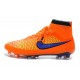 Crampons Football Magista Obra FG Chaussure Homme Orange Violet