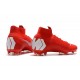 Chaussures football Nike Mercurial Superfly VI 360 Elite FG pour Hommes Rouge Blanc