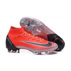 Chaussures football Nike Mercurial Superfly VI 360 Elite FG pour Hommes Rouge Noir