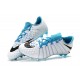 Nouveau Nike Crampons Hypervenom Phantom III FG Blanc Bleu