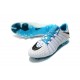 Nouveau Nike Crampons Hypervenom Phantom III FG Blanc Bleu