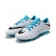 Nouveau Nike Crampons Hypervenom Phantom III FG Blanc Bleu