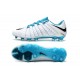 Nouveau Nike Crampons Hypervenom Phantom III FG Blanc Bleu