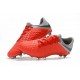 Nouveau Nike Crampons Hypervenom Phantom III FG Gris Rouge