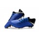 Nouveau Nike Crampons Hypervenom Phantom III FG Bleu Noir Argent