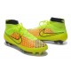 Chaussures Football Magista Obra FG - Terrain Sec - Vert Orange Rouge Noir