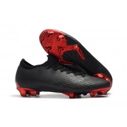 Nouveau Crampons de Football Nike Mercurial Vapor XII Elite FG Jordan X PSG Noir Rouge