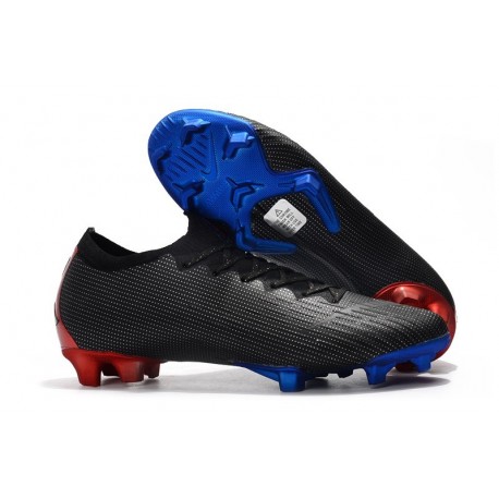 Nouveau Crampons de Football Nike Mercurial Vapor XII Elite FG Bleu Noir