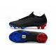 Nouveau Crampons de Football Nike Mercurial Vapor XII Elite FG Bleu Noir