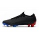 Nouveau Crampons de Football Nike Mercurial Vapor XII Elite FG Bleu Noir