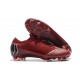 Crampons de Foot Nike Mercurial Vapor XII Elite FG pour Hommes Rouge Noir