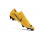 Crampons de Foot Nike Mercurial Vapor XII Elite FG pour Hommes Jaune Bleu