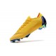 Crampons de Foot Nike Mercurial Vapor XII Elite FG pour Hommes Jaune Bleu