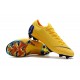 Crampons de Foot Nike Mercurial Vapor XII Elite FG pour Hommes Jaune Bleu