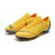 Crampons de Foot Nike Mercurial Vapor XII Elite FG pour Hommes Jaune Bleu