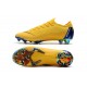 Crampons de Foot Nike Mercurial Vapor XII Elite FG pour Hommes Jaune Bleu