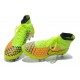 Chaussures Football Magista Obra FG - Terrain Sec - Vert Orange Rouge Noir