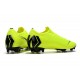 Nouveau Crampons de Football Nike Mercurial Vapor XII Elite FG Jaune Fluorescent