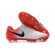 Nouveau Chaussures de Football - Nike Tiempo Legend VII FG Blanc Rouge Noir