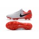 Nouveau Chaussures de Football - Nike Tiempo Legend VII FG Blanc Rouge Noir