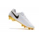 Nouveau Chaussures de Football - Nike Tiempo Legend VII FG Blanc Or Noir