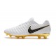 Nouveau Chaussures de Football - Nike Tiempo Legend VII FG Blanc Or Noir