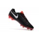 Nouveau Chaussures de Football - Nike Tiempo Legend VII FG Noir Rouge Argent