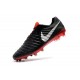 Nouveau Chaussures de Football - Nike Tiempo Legend VII FG Noir Rouge Argent