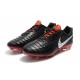 Nouveau Chaussures de Football - Nike Tiempo Legend VII FG Noir Rouge Argent