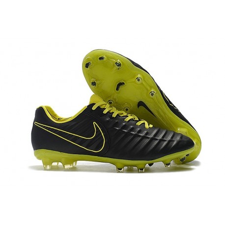 Nouveau Chaussures de Football - Nike Tiempo Legend VII FG Noir Jaune