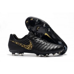 Nouveau Chaussures de Football - Nike Tiempo Legend VII FG LÉOpard D'or Noir