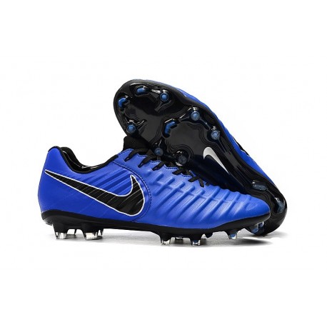 Nouveau Chaussures de Football - Nike Tiempo Legend VII FG Bleu Noir