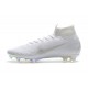 Chaussures football Nike Mercurial Superfly VI 360 Elite FG pour Hommes Tout Blanc