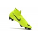 Chaussures football Nike Mercurial Superfly VI 360 Elite FG pour Hommes Jaune Fluorescent