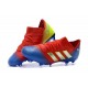 Nouvelles Crampons Foot Adidas Nemeziz Messi 18.1 FG Rouge Bleu Argent