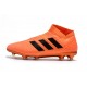 Chaussures de Football Adidas Nemeziz 18+ FG Hommes Noir Orange