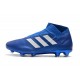 Chaussures de Football Adidas Nemeziz 18+ FG Hommes Bleu Blanc