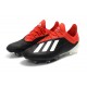 Adidas X 17+ Purespeed FG - Chaussures de Foot pour Hommes Noir Blanc Rouge