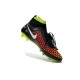 Crampons Football Magista Obra FG Chaussure Homme Noir Blanc Rouge Vert