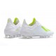 Chaussures de football 2018 - Adidas X 18.1 FG - Blanc Jaune