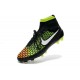 Crampons Football Magista Obra FG Chaussure Homme Noir Blanc Rouge Vert