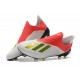 Nouvelles Crampons Foot Pour Hommes - Adidas X 18+ FG Or Blanc Rouge