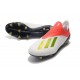 Nouvelles Crampons Foot Pour Hommes - Adidas X 18+ FG Or Blanc Rouge