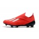 Nouvelles Crampons Foot Pour Hommes - Adidas X 18+ FG Argent Rouge