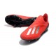 Nouvelles Crampons Foot Pour Hommes - Adidas X 18+ FG Argent Rouge