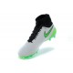 Chaussures Football Magista Obra FG - Terrain Sec - Blanc Vert Noir