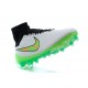 Chaussures Football Magista Obra FG - Terrain Sec - Blanc Vert Noir