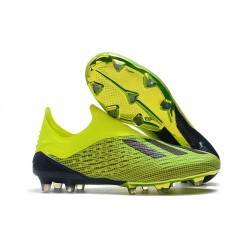 Nouveau Chaussures de Football adidas X 18+ FG Jaune Noir