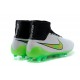 Chaussures Football Magista Obra FG - Terrain Sec - Blanc Vert Noir